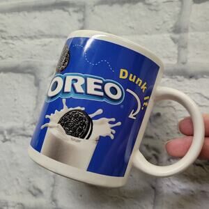 Oreo Dunk Twist Lick & Bite Mug Blue Microwave Dishwasher Safe